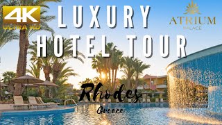 Rhodes Hotel Tour  Atrium Palace Thalasso Spa Resort 5 Star Luxury Holiday  in 4K Ultra HD  ρόδος [upl. by Enilekaj]