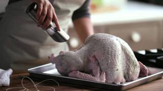 How to Prepare a Thanksgiving Turkey for Roasting  WilliamsSonoma [upl. by Raquel]