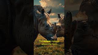 The Surprising Truth About Rhino Horns 🦏✨ [upl. by Ailana280]