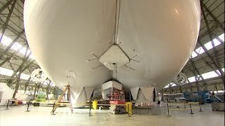 Airlander 10 gets giant inflatable feet [upl. by Uhn771]