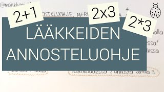 💊 Lääkelaskut lähihoitaja amp sairaanhoitaja Annosteluohje 21 23 ja 2x3  Matikkapirkko [upl. by Vatsug]