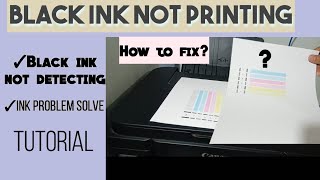 How to fix canon G3010 amp G2010 printer problem  black ink not printing tagalog [upl. by Eirrac]