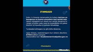 itangazo lya Police rireba abantu bashaka service kurubuga IREMBO BIYANDIKISHA kumpushya [upl. by Airelav746]