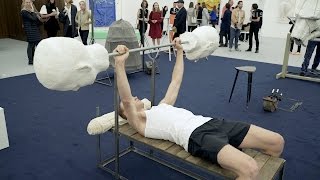 Augustas Serapinas Jõusaal gym Performance at Frieze London 2016 Live [upl. by Marisa]