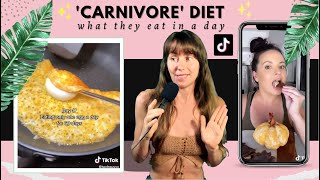 Freelee reacts to The Carnivore Diet on Tiktok yikes [upl. by Sirk378]