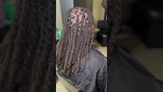 Retwisttwo strand twist locs locmethod locstyles dreadstyles twostrandtwistlocs dreads [upl. by Elconin]