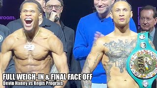 Devin Haney vs Regis Prograis • FULL WEIGHIN amp HEATED FINAL FACE OFF [upl. by Eillac]