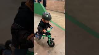 Rohan at North shore bike Park 😊 bike bikeride cutebaby [upl. by Slohcin]