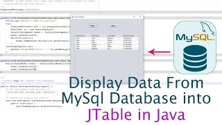 Display Data From MySql Database into JTable in Java  NetBeans [upl. by Evyn]