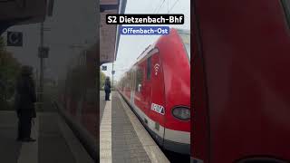 OffenbachOst Einfahrt RB423S2➡️DietzenbachBhf br423 sbahn shorts [upl. by Aramat]