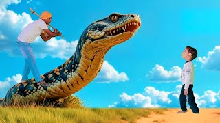 Cobra snakes in amazon forest  monster attack in jungle  snake video [upl. by Winthorpe]