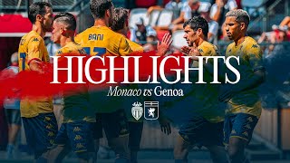 MONACO 12 GENOA  HIGHLIGHTS  Amichevole Preseason 2024 [upl. by Nahtnamas]