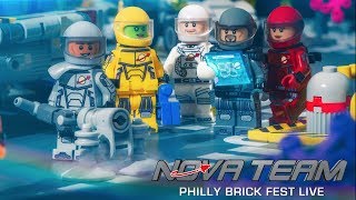 LEGO Space Nova Team Oasis Outpost  Philly Brick Fest 2018 [upl. by Nyl]