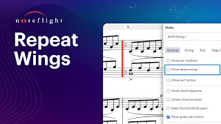 Customize Your Scores Repeat Wings in Noteflight [upl. by Rici]