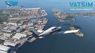 Urlaubsflug von Usedom nach Hamburg Vatsim [upl. by Orna]