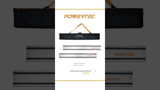 Master Precision Cuts with POWERTEC 71550 Track Saw Guide Rail Kit Guide Rails  Connectors  Bag [upl. by Michaeu844]