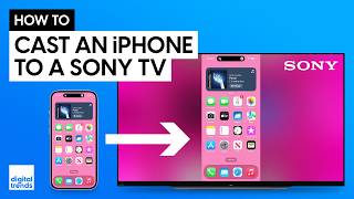 How to Screen Mirror or Cast iPhone to Sony TV [upl. by Lemon]