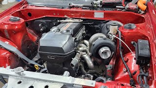 beams swap Toyota AE86 turbo manifold fabrication pt3 [upl. by Klotz]