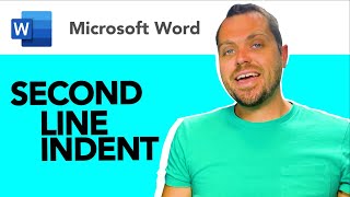 Microsoft Word How to Do a Hanging Indent or Second Line Indent  Quick Tutorial [upl. by Hallett]