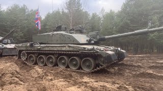 British Challenger 2 Main Battle Tank  Live Firing Exercise [upl. by Fem615]