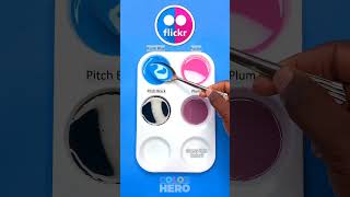 Satisfying Flickr Logo Color Mixing colormixing asmr satisfying mixedcolors [upl. by Logan]