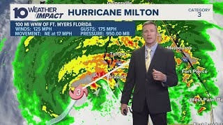 Tracking Hurricane Milton Powerful storm hours away from hitting Florida [upl. by Nayr]