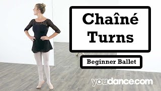 How to do a Chaîné Turn  YouDancecom [upl. by Iadrahc]