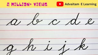 Cursive writing for Beginners a to z CBSE ICSE IGCSE IB Small letters कैसे लिखना सिखाएं [upl. by Amarillis]