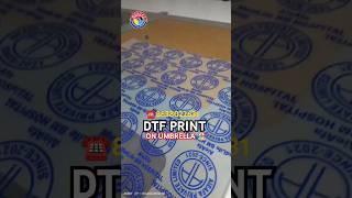 DTF PRINT ON UMBRELLA 🏖️ UV DTF Printer Bungas Printing Works shorts [upl. by Figge]