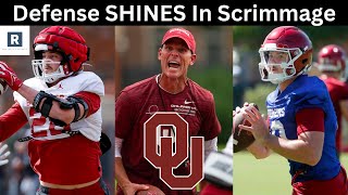 Oklahoma Defense SHINES In Fall Camp Scrimmage  Oklahoma Sooners Football 2024 [upl. by Cuhp]