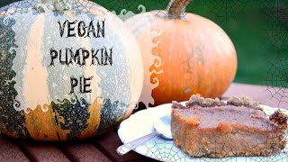 Vegan Pumpkin Pie Recipe Fall for Autumn  Adela [upl. by Enneillij]