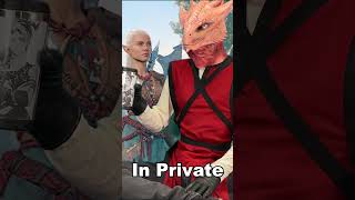 Public Me vs Private Me shorts baldursgate3 [upl. by Weylin]