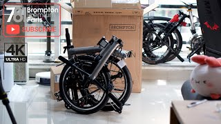 Unboxing Brompton T line Bromptons first full titanium body folding bike [upl. by Ekenna]