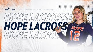 Hope vs Chicago  Womens Lacrosse 33024  NCAA D3 Lacrosse [upl. by Aroda]