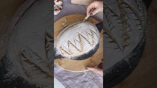 Christmas sourdough bread art continues SourdoughBread BreadArt ChristmasVibes christmasbread [upl. by Dnyletak]