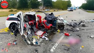 115 SHOCKING Car Crashes Moments Compilation 2024 Idiots in Cars Caught On Camera [upl. by Colyer313]