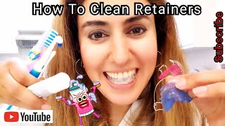 How to Clean Retainers After Braces Quick And Easy [upl. by Nylessej631]