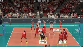 Volleyball Japan  Poland 32 Full Match Friendly 2024 Paris Olympic Preparation [upl. by Aitital]