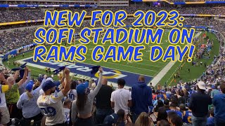 New for 2023 Explore SoFi Stadium Inside and Out on LA Rams Game Day sofistadium losangelesrams [upl. by Averil]