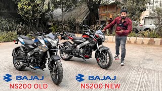 Real King 200cc Bike Pulsar NS200 Old Model Vs New Model Detail Comparison Price amp New Features [upl. by Okiram]