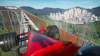 Crazy Ferrari Coaster  Person Planet Coaster  Park 4 [upl. by Oijimer]