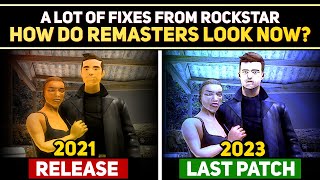 RELEASE VS NOW  HOW GTA TRILOGY REMASTERS LOOK AFTER ALL THESE HUGE PATCHES [upl. by Etnwahs]