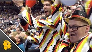 HandballFans in Köln feiern WM mit den Höhnern [upl. by Atenahs]