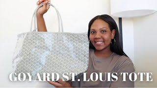 GOYARD ST LOUIS TOTE  UNBOXING  REVIEW [upl. by Oigroeg]