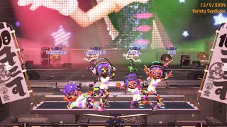 Splatoon 3 Grand Festival Turf War Pro  100X battle Team Present VS Team Future Day 1 [upl. by Ylra415]