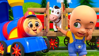 My Choo Choo Train Song New Compilation  Piggy On the Railway Line  Nursery Rhymes and Kids Songs [upl. by Kooima]