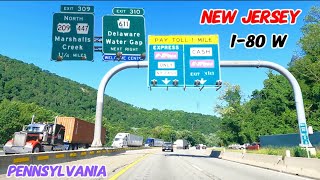 NJ DRIVEFROM HOPE NEW JERSEY TO TOBYHANNA STATE PARK PENNSYLVANIA [upl. by Caton]