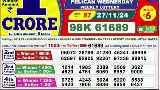 NAGALAND Lottery SAMBAD DEAR EVENING 8PM RESULT TODAY 28112024 STATE DEAR LOTTER [upl. by Diamond672]