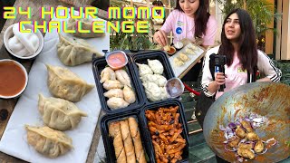 I only ate MOMOS for 24 hours SPICY Momos recipe in detail with schezwan sauce [upl. by Zinck]