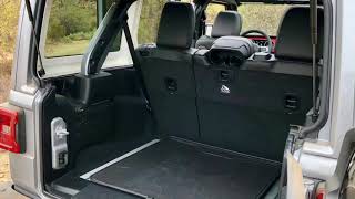 2018 Jeep Wrangler Interior  Wranglers Cargo Area Is Ready For Anything [upl. by Ydoc]